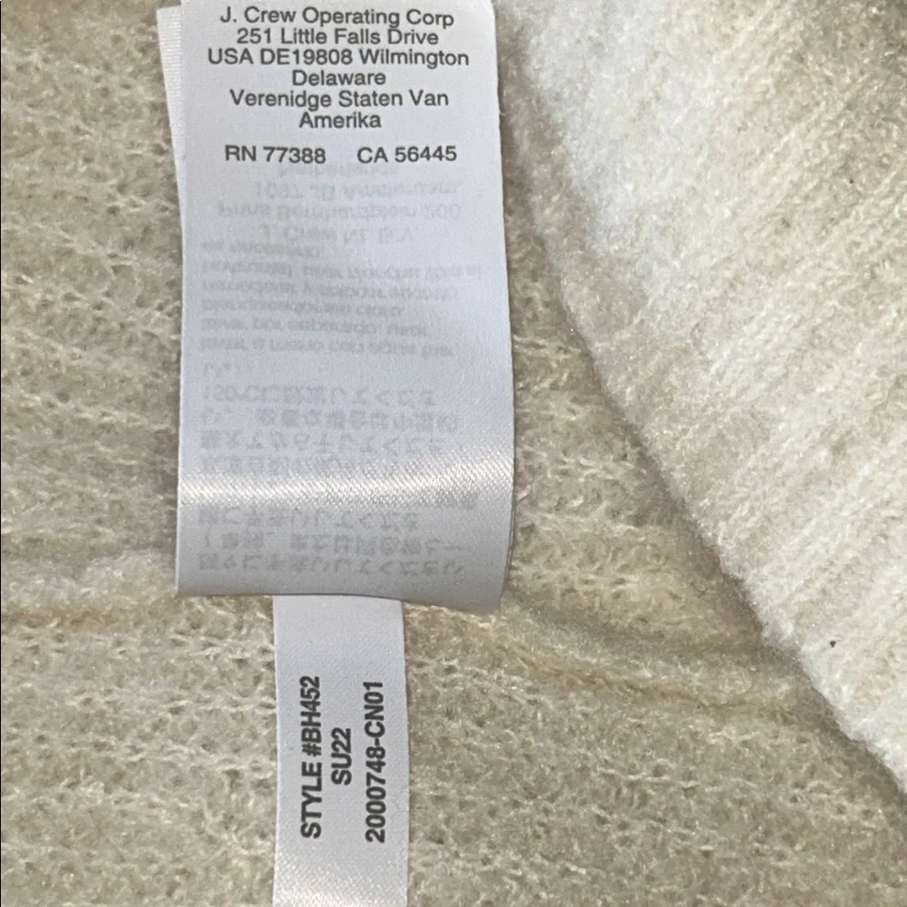 J. Crew Women's Cream Crew Neck Sweater